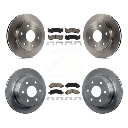 [Avant + Arrière] Kit de Disque et plaquette (céramique) de frein pour 2002 Chevrolet Avalanche 1500 avec Single Piston Caliper K8C-101516