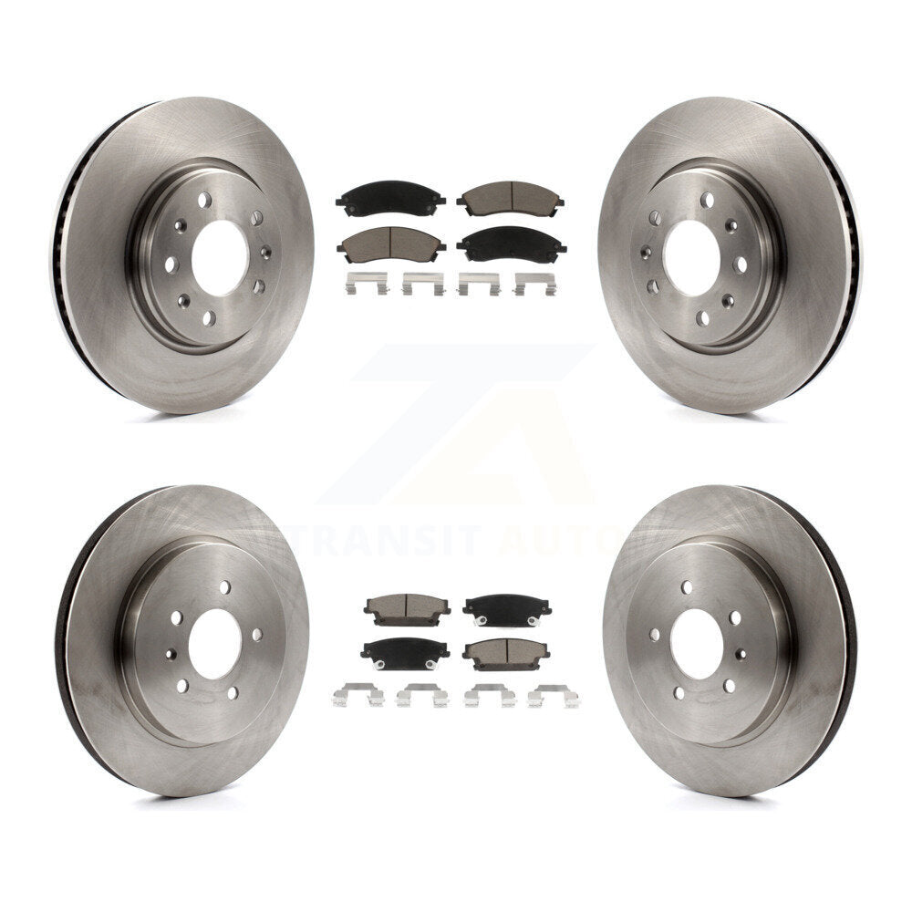 [Avant + Arrière] Kit de Disque et plaquette (céramique) de frein pour 2006-2007 Cadillac CTS Base avec Sport Suspension K8C-101524