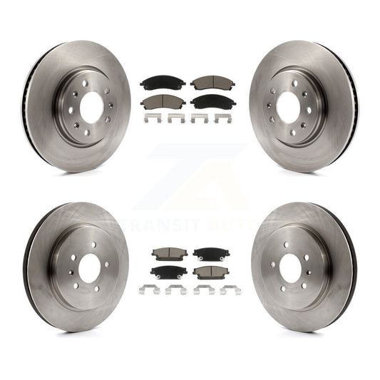 [Avant + Arrière] Kit de Disque et plaquette (céramique) de frein pour 2006-2007 Cadillac CTS Base avec Sport Suspension K8C-101524