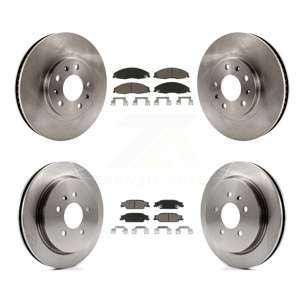 [Avant + Arrière] Kit de Disque et plaquette (céramique) de frein pour Cadillac CTS avec Standard Suspension K8C-101525