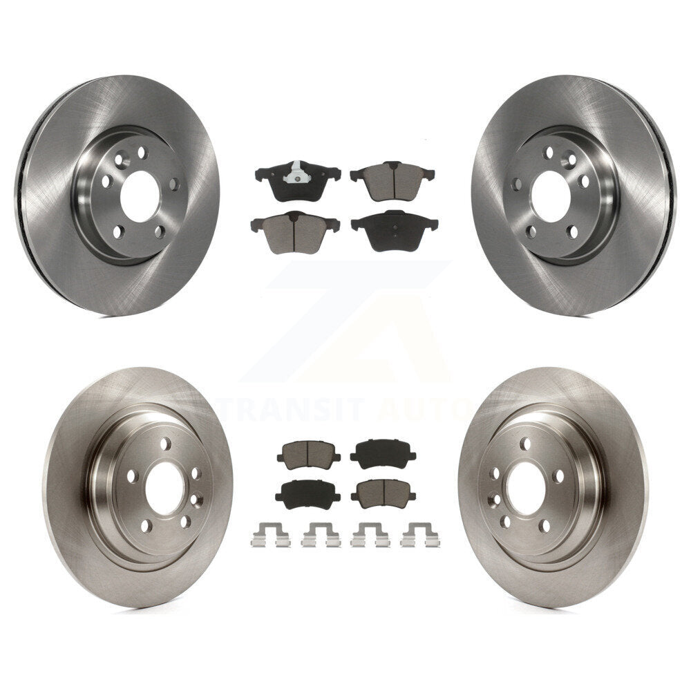[Avant + Arrière] Kit de Disque et plaquette (céramique) de frein pour 2008 Volvo V70 avec 300mm Diameter Rotor K8C-101533