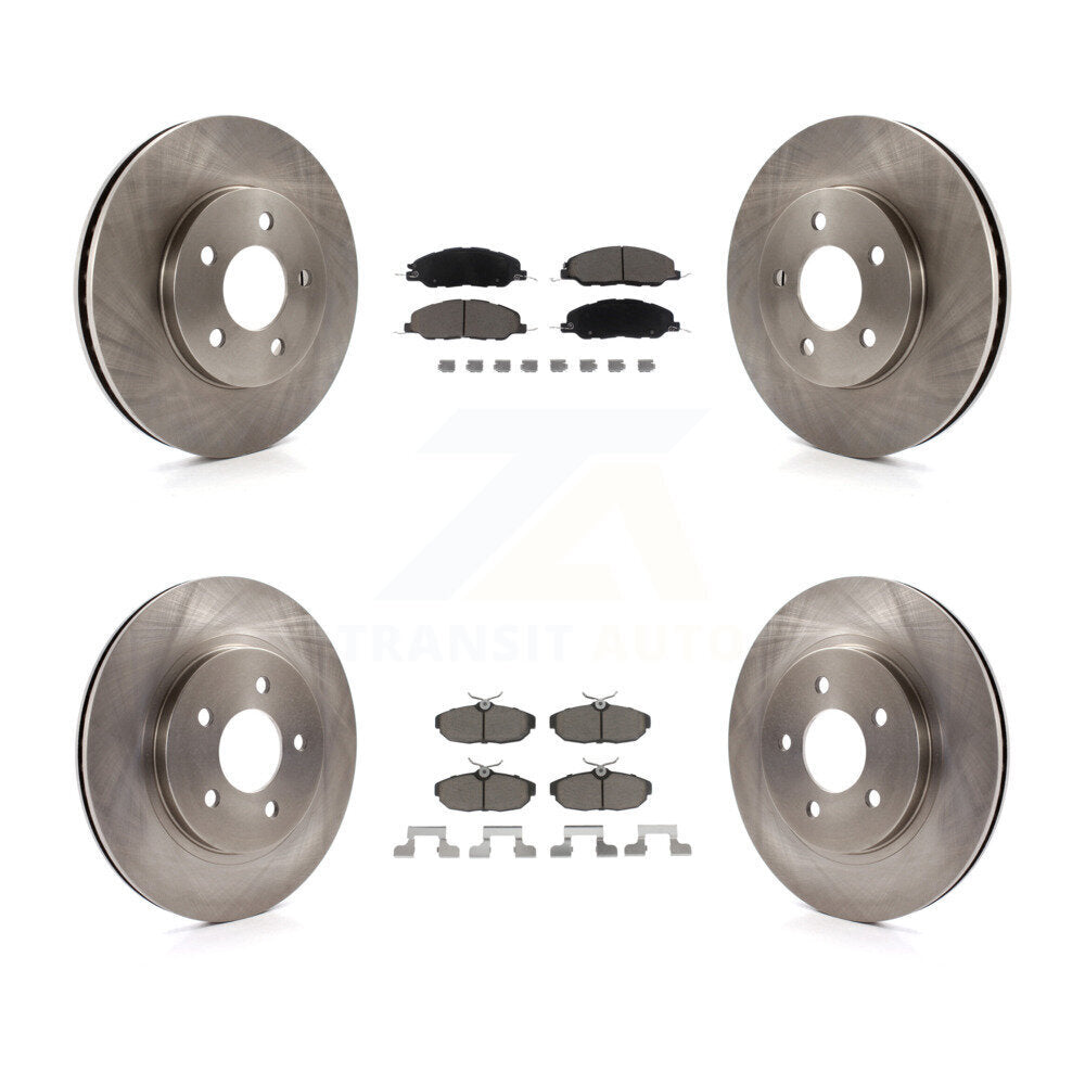 [Avant + Arrière] Kit de Disque et plaquette (céramique) de frein pour 2005-2010 Ford Mustang Base K8C-101555