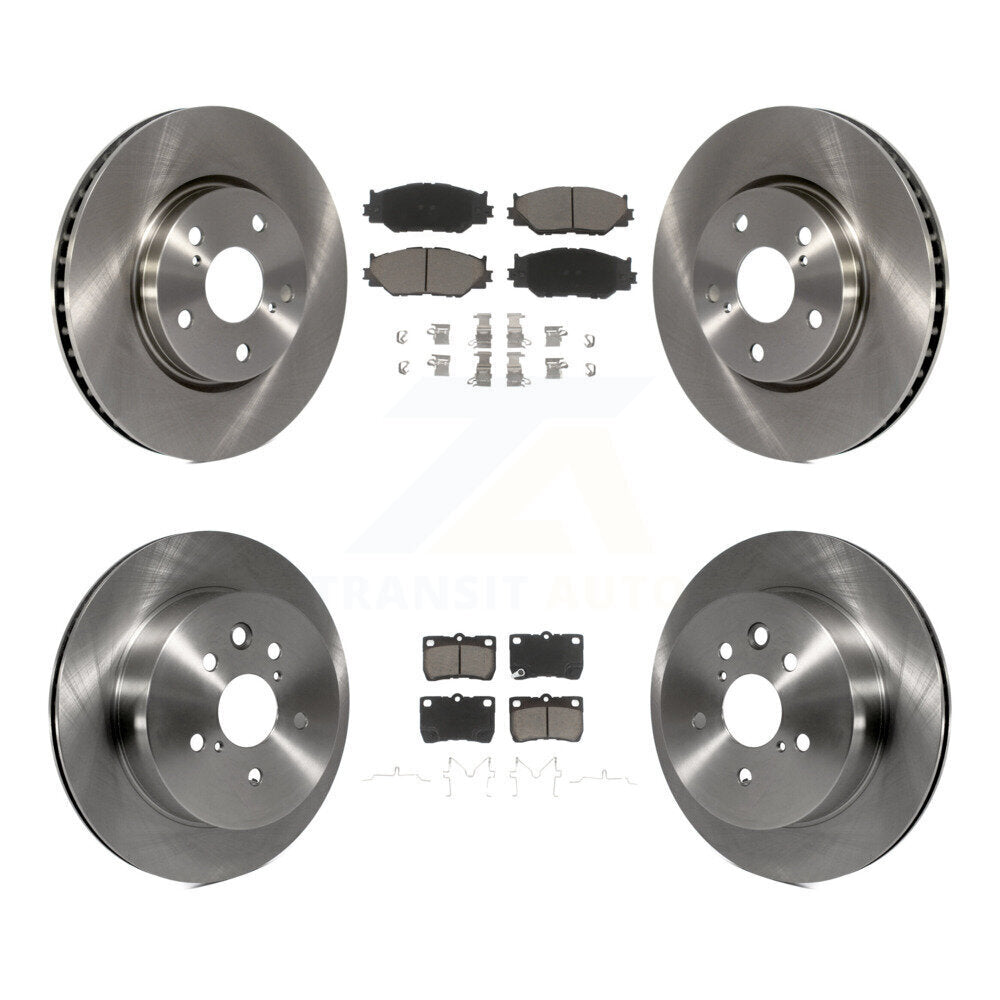 [Avant + Arrière] Kit de Disque et plaquette (céramique) de frein pour 2010-2013 Lexus IS250 C Vehicles Built Canadian Market K8C-101566