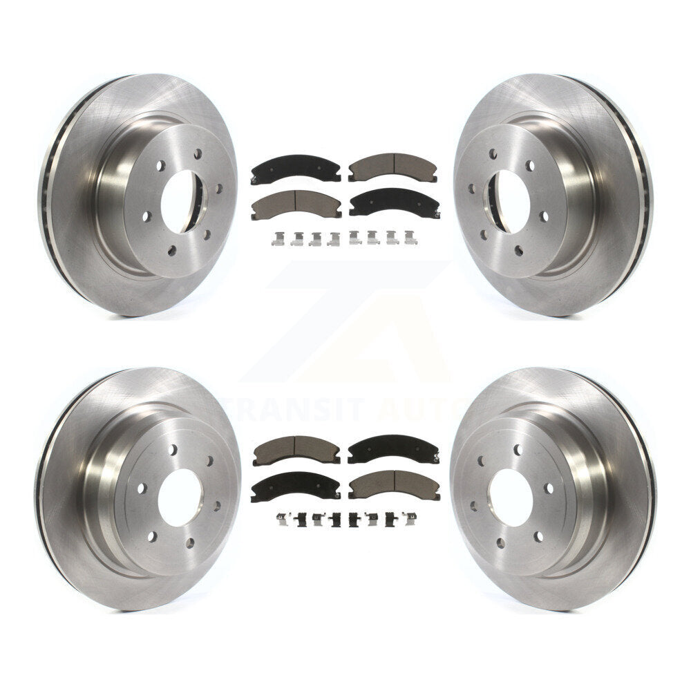 [Avant + Arrière] Kit de Disque et plaquette (céramique) de frein pour 2016-2022 Nissan TITAN XD K8C-101568
