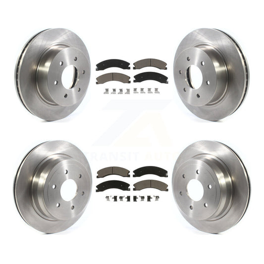 [Avant + Arrière] Kit de Disque et plaquette (céramique) de frein pour 2016-2022 Nissan TITAN XD K8C-101568