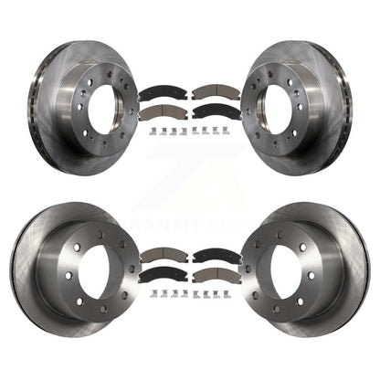 [Avant + Arrière] Kit de Disque et plaquette (céramique) de frein pour 2011-2019 Chevrolet Silverado 3500 HD GMC Sierra avec Dual Wheels K8C-101570