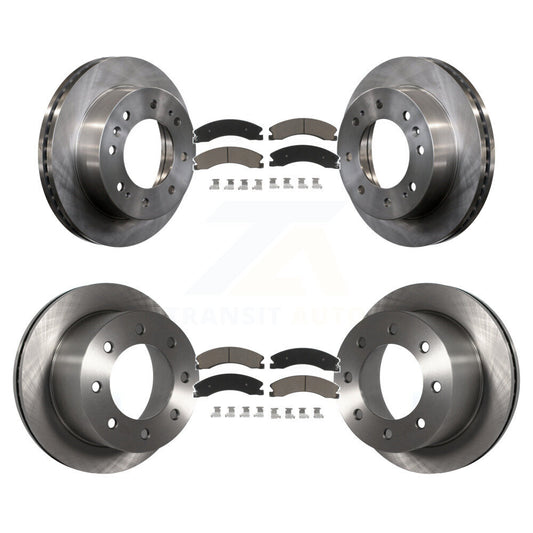 [Avant + Arrière] Kit de Disque et plaquette (céramique) de frein pour 2011-2019 Chevrolet Silverado 3500 HD GMC Sierra avec Dual Wheels K8C-101570