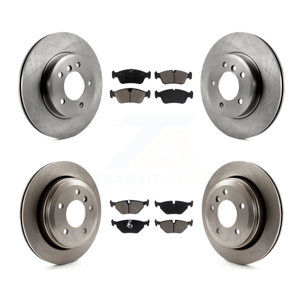 [Avant + Arrière] Kit de Disque et plaquette (céramique) de frein pour 2001-2005 BMW 325xi K8C-101581