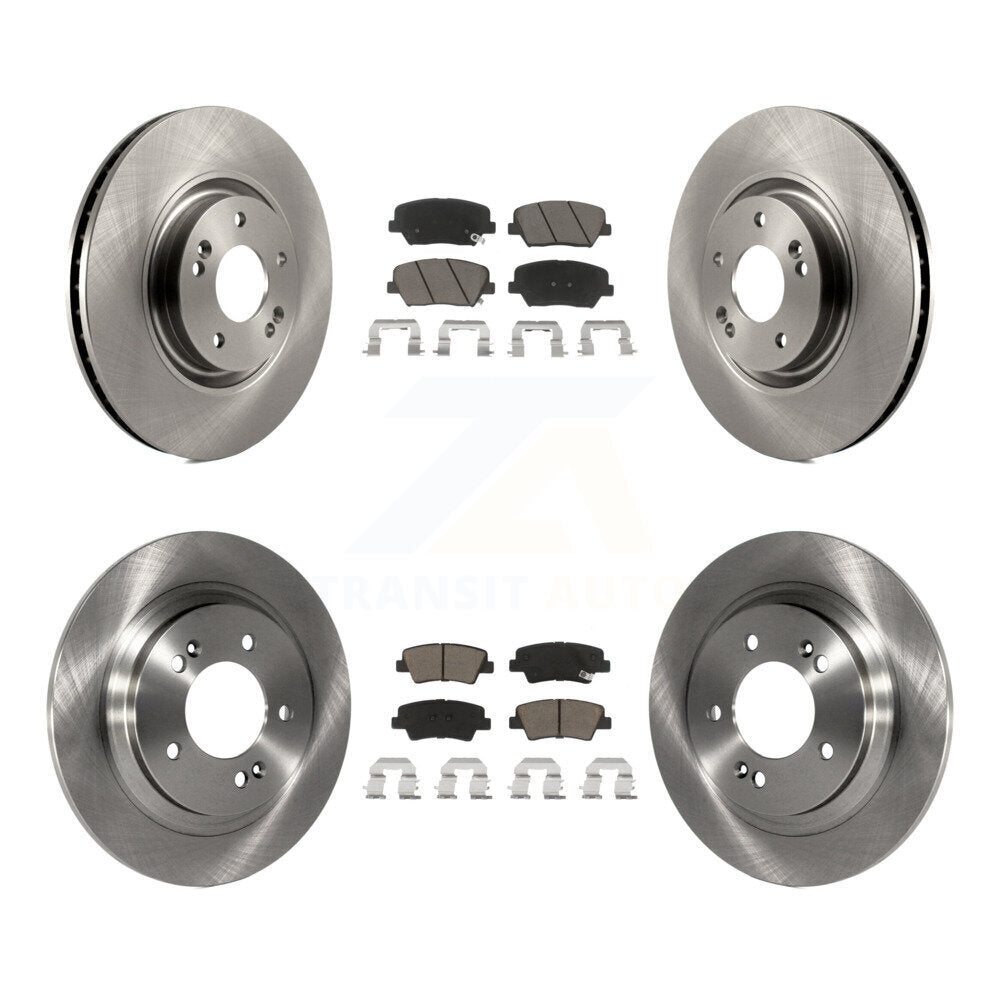 [Avant + Arrière] Kit de Disque et plaquette (céramique) de frein pour 2016-2017 Hyundai Azera Limited K8C-101586