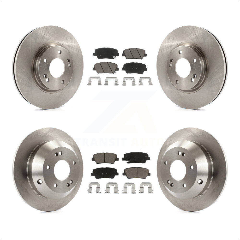 [Avant + Arrière] Kit de Disque et plaquette (céramique) de frein pour Kia Sorento Hyundai Santa Fe K8C-101587 par Transit Auto