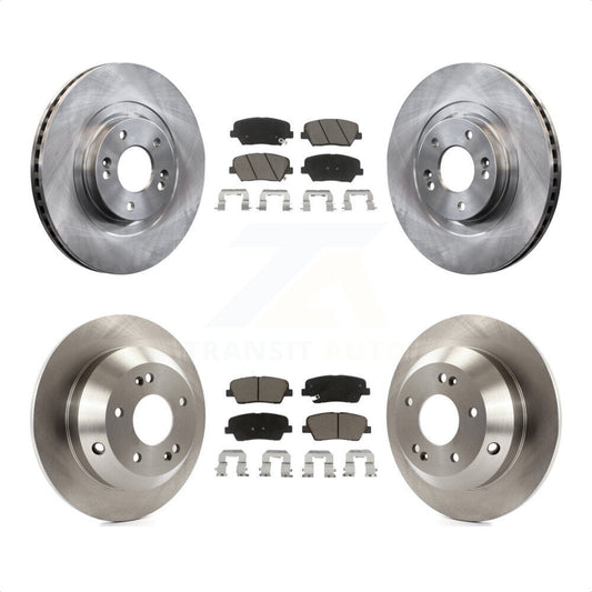 [Avant + Arrière] Kit de Disque et plaquette (céramique) de frein pour Hyundai Santa Fe Sport Kia Sorento K8C-101588 par Transit Auto