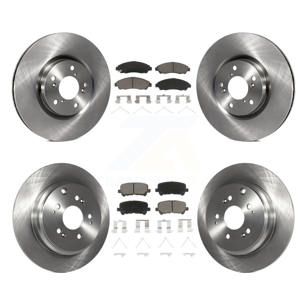 [Avant + Arrière] Kit de Disque et plaquette (céramique) de frein pour Honda Pilot Acura MDX ZDX K8C-101596