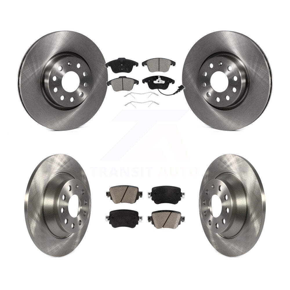[Avant + Arrière] Kit de Disque et plaquette (céramique) de frein pour 2016-2018 Audi Q3 Quattro K8C-101599