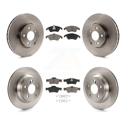 [Avant + Arrière] Kit de Disque et plaquette (céramique) de frein pour Mercedes-Benz E350 E400 avec 322mm Diameter Rotor K8C-101604
