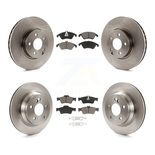 [Avant + Arrière] Kit de Disque et plaquette (céramique) de frein pour Mercedes-Benz E350 E400 avec 322mm Diameter Rotor K8C-101604