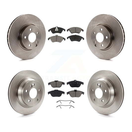 [Avant + Arrière] Kit de Disque et plaquette (céramique) de frein pour 2014 Mercedes-Benz E350 Convertible Coupe avec 322mm Diameter Rotor K8C-101605