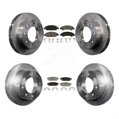 [Avant + Arrière] Kit de Disque et plaquette (céramique) de frein pour 2011 Chevrolet Silverado 1500 Hybrid K8C-101612 par Transit Auto