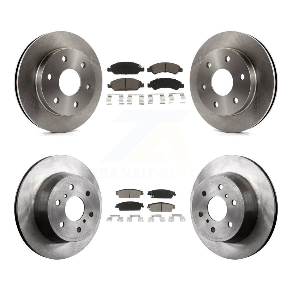 [Avant + Arrière] Kit de Disque et plaquette (céramique) de frein pour 2007 GMC Sierra 1500 rear brakes K8C-101616