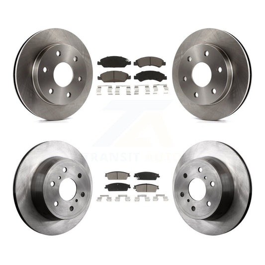 [Avant + Arrière] Kit de Disque et plaquette (céramique) de frein pour 2007 GMC Sierra 1500 rear brakes K8C-101616