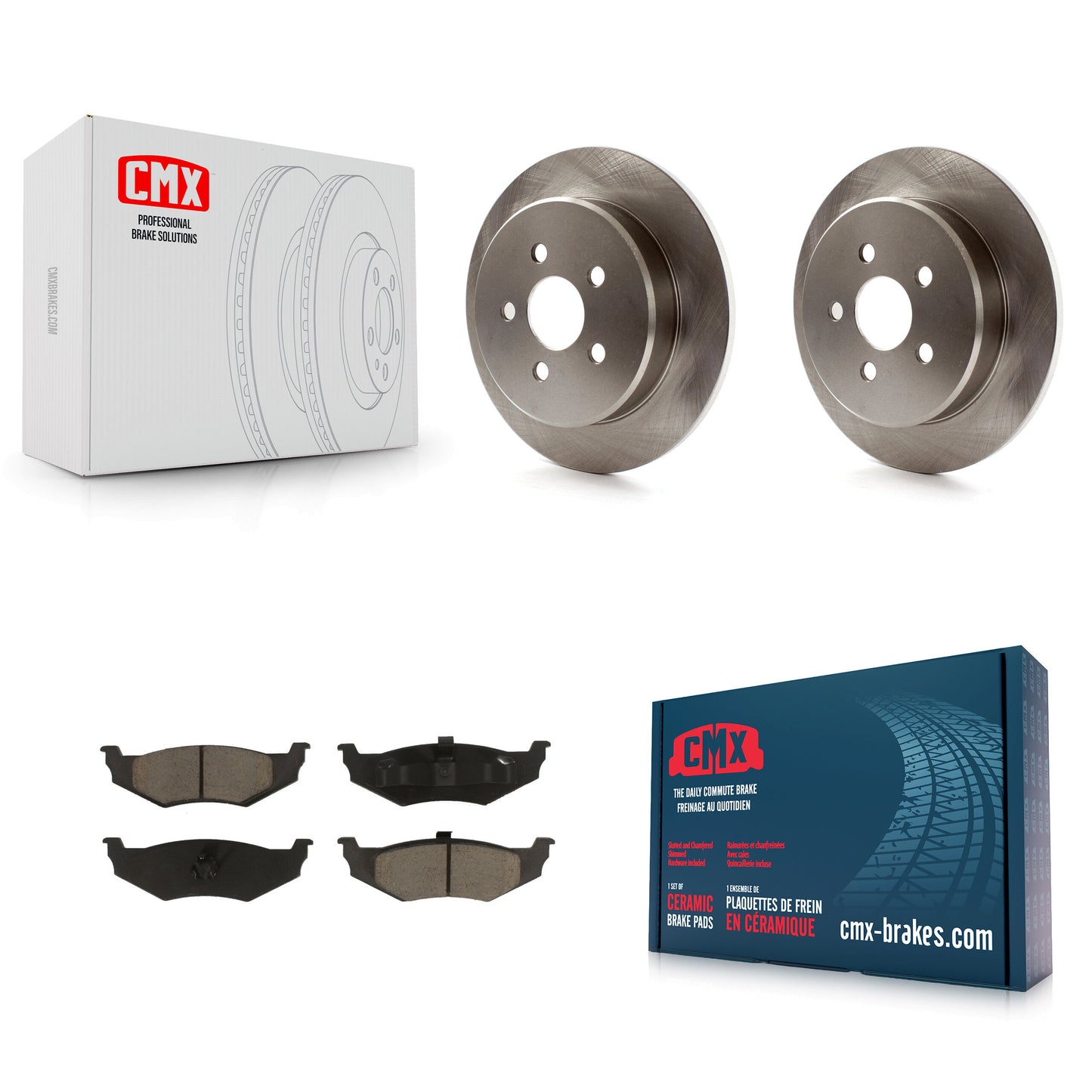 [Arrière] Kit de Disque et plaquette (céramique) de frein pour Chrysler PT Cruiser Dodge Neon K8C-101619