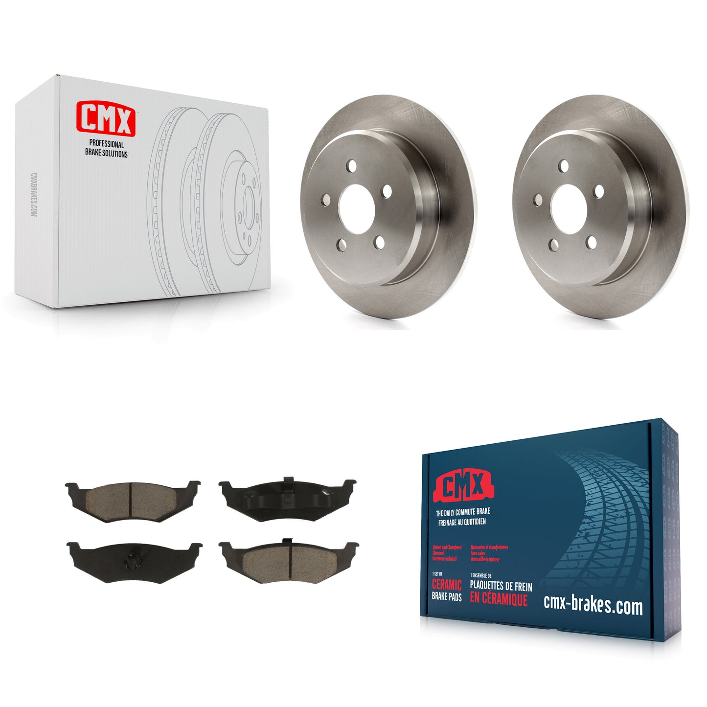 [Arrière] Kit de Disque et plaquette (céramique) de frein pour Chrysler PT Cruiser Dodge Neon Sebring Stratus Plymouth K8C-101620