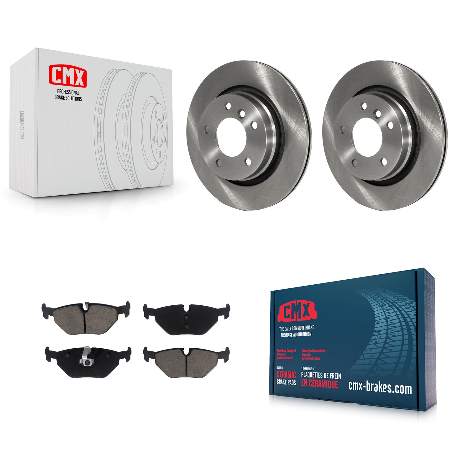 [Arrière] Kit de Disque et plaquette (céramique) de frein pour BMW 325i 325Ci 328i 323i 323Ci 328is 328Ci K8C-101626