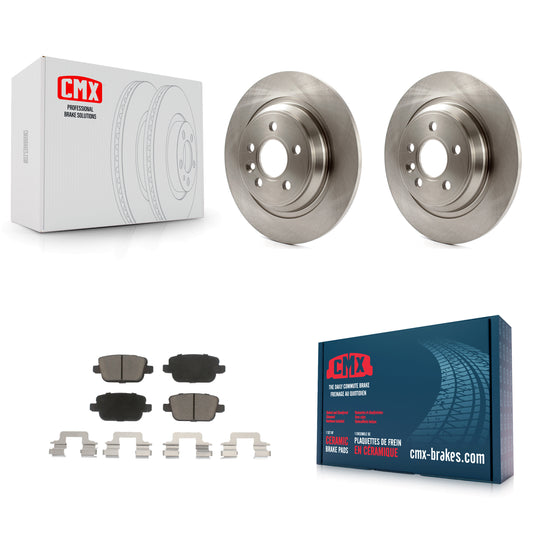 [Arrière] Kit de Disque et plaquette (céramique) de frein pour 2008-2011 Volvo S80 FWD avec Electric Parking K8C-101634