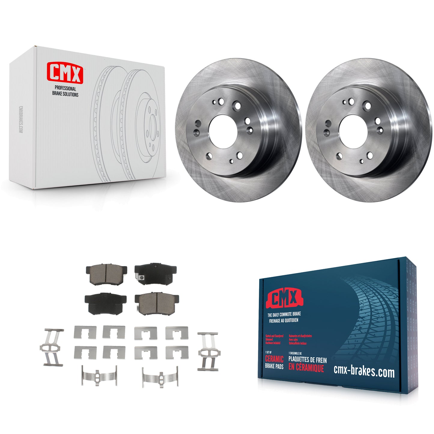 [Arrière] Kit de Disque et plaquette (céramique) de frein pour 2002-2004 Honda CR-V K8C-101645