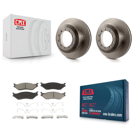 [Arrière] Kit de Disque et plaquette (céramique) de frein pour Ford F-59 Commercial Stripped Chassis F-450 Super Duty F-550 F-53 Motorhome K8C-101651
