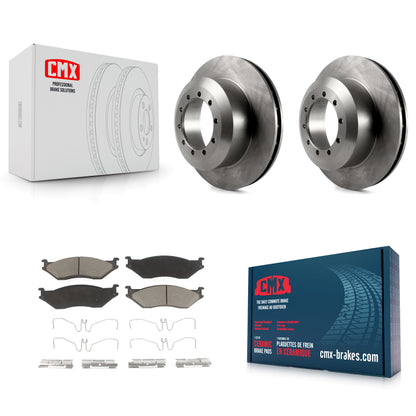[Arrière] Kit de Disque et plaquette (céramique) de frein pour Ford F-59 Commercial Stripped Chassis E-550 Super Duty F-450 F-550 F-53 Motorhome Econoline K8C-101652