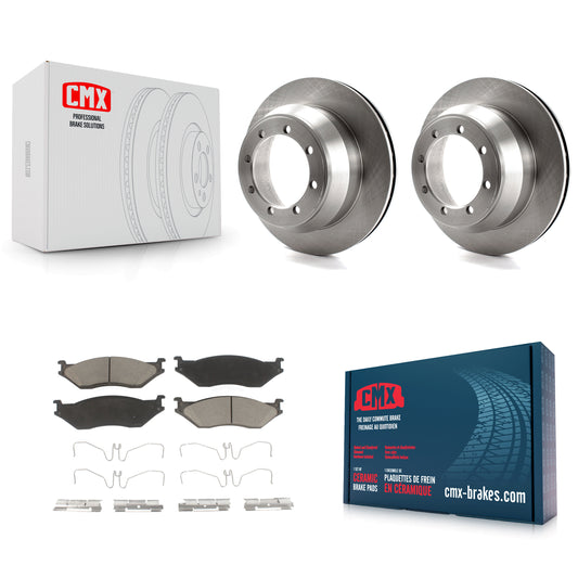 [Arrière] Kit de Disque et plaquette (céramique) de frein pour 2003 Ford F-550 Super Duty avec 8 Lug Wheels K8C-101653