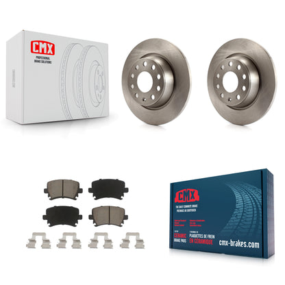 [Arrière] Kit de Disque et plaquette (céramique) de frein pour Volkswagen Tiguan CC Jetta Audi Passat GTI A3 Eos Q3 Limited Quattro K8C-101673