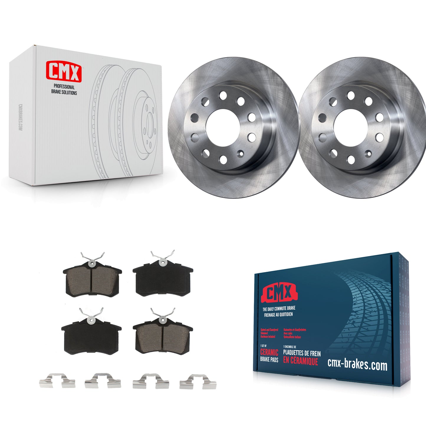[Arrière] Kit de Disque et plaquette (céramique) de frein pour Volkswagen Jetta Beetle Audi A3 Golf SportWagen K8C-101675