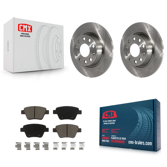 [Arrière] Kit de Disque et plaquette (céramique) de frein pour Volkswagen Jetta Passat Beetle Golf GTI Eos Audi A3 Quattro K8C-101677