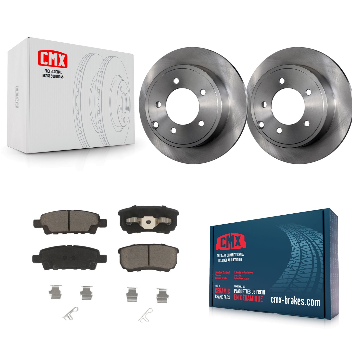 [Arrière] Kit de Disque et plaquette (céramique) de frein pour Jeep Dodge Patriot Chrysler Compass Avenger 200 Caliber Sebring Mitsubishi Lancer K8C-101685