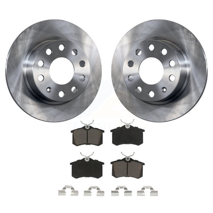 [Arrière] Kit de Disque et plaquette (céramique) de frein pour 2011 Volkswagen Jetta avec 253mm Diameter Rotor K8C-101693