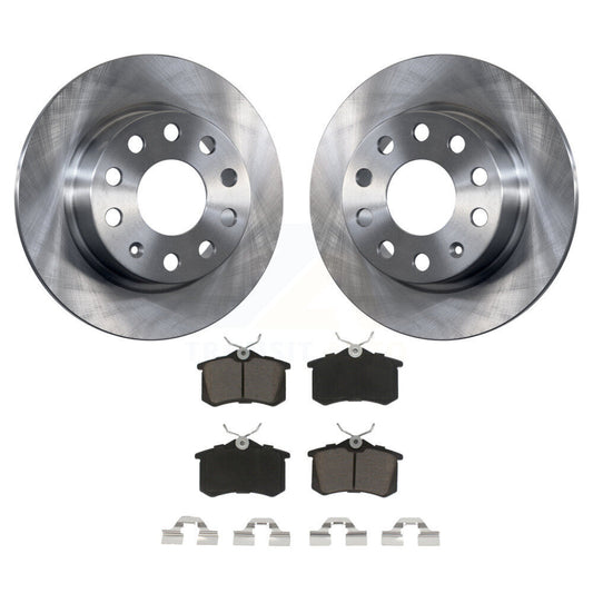 [Arrière] Kit de Disque et plaquette (céramique) de frein pour 2011 Volkswagen Jetta avec 253mm Diameter Rotor K8C-101693