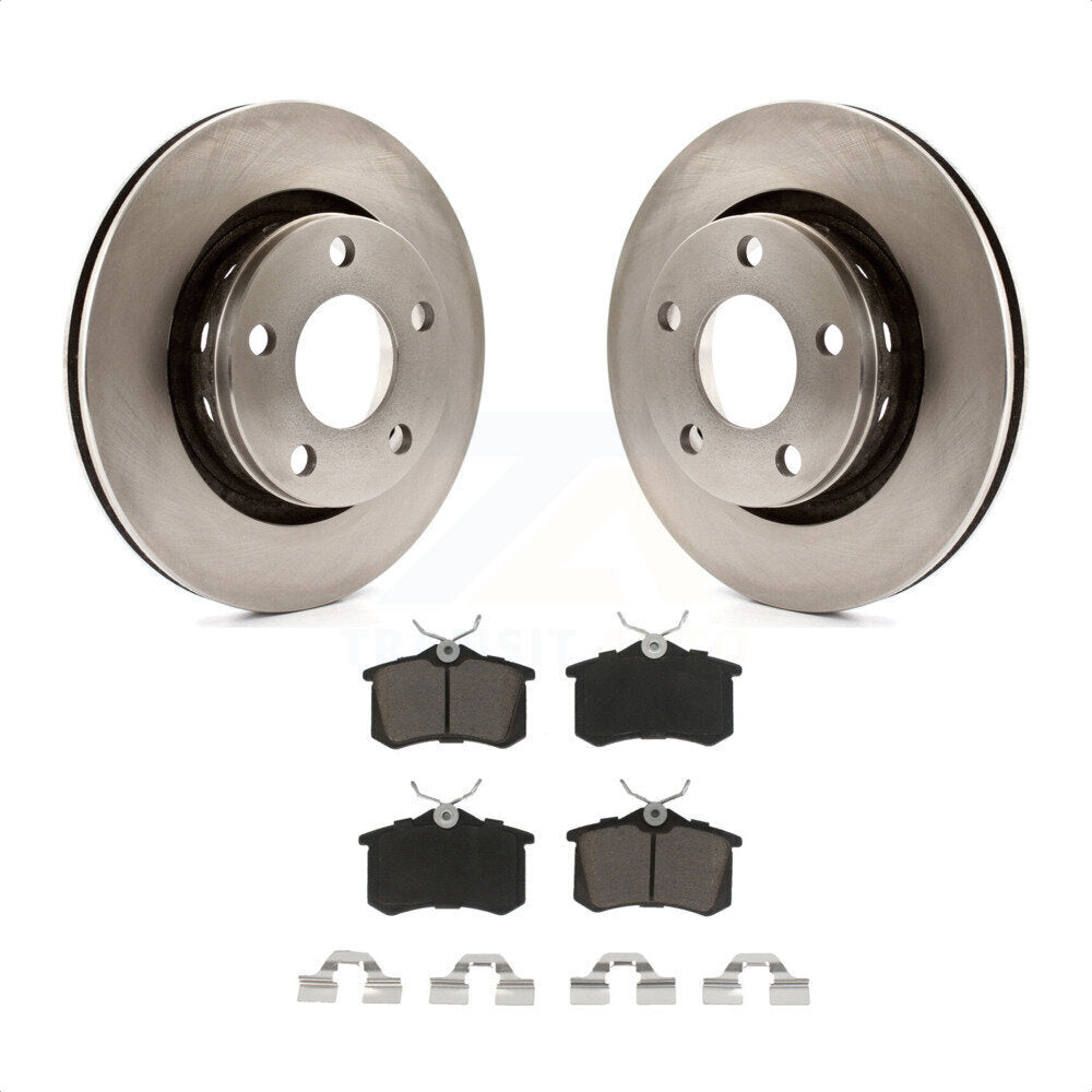 [Arrière] Kit de Disque et plaquette (céramique) de frein pour 2004 Audi A6 Quattro avec 269mm Diameter Rotor K8C-101703 par Transit Auto