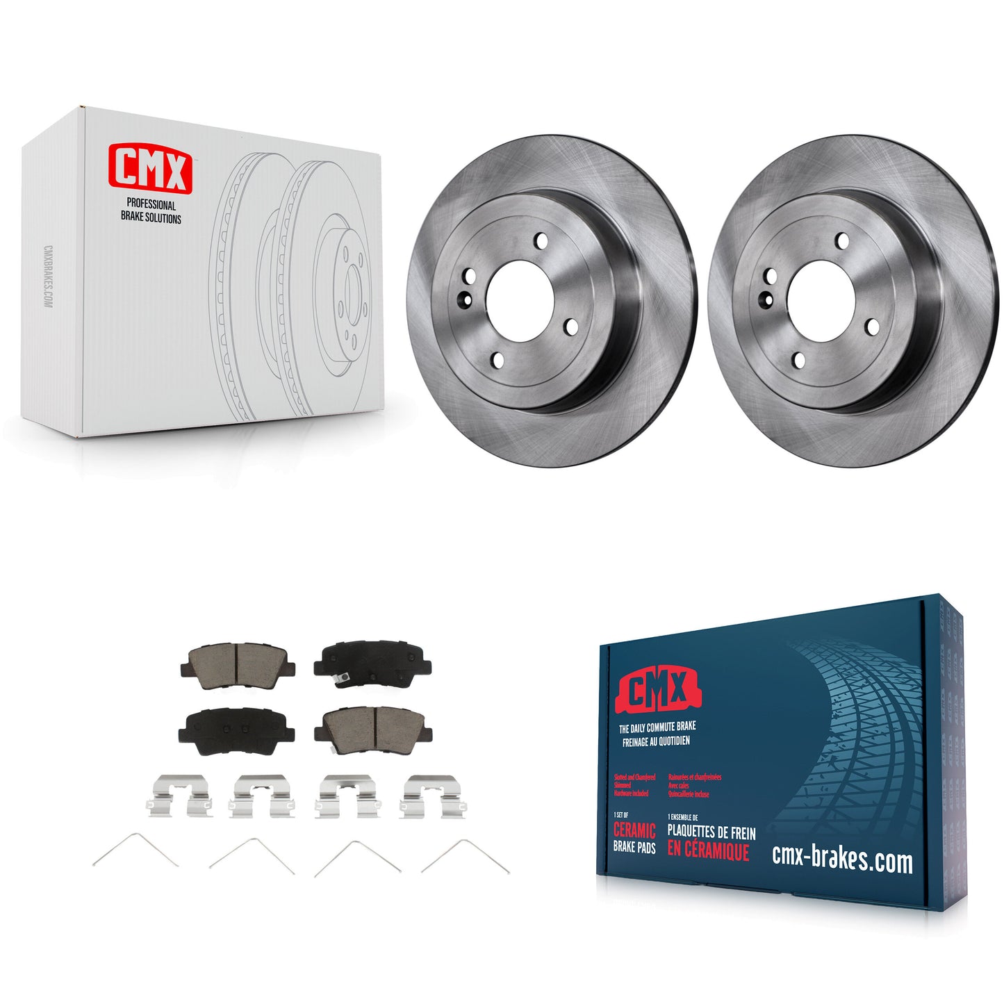 [Arrière] Kit de Disque et plaquette (céramique) de frein pour Hyundai Accent Kia Rio K8C-101706