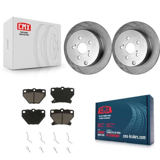 [Arrière] Kit de Disque et plaquette (céramique) de frein pour Toyota Corolla Matrix Pontiac Vibe Celica K8C-101713