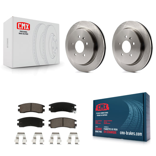 [Arrière] Kit de Disque et plaquette (céramique) de frein pour 2003-2004 Cadillac Seville avec Vented Rotor K8C-101725
