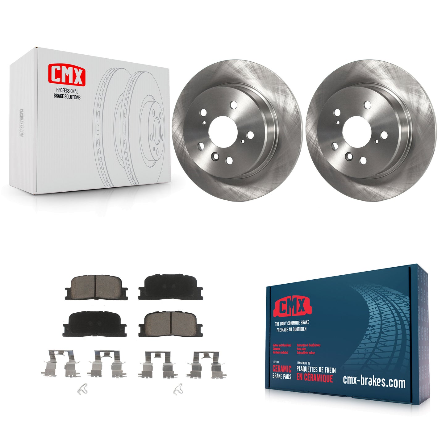 [Arrière] Kit de Disque et plaquette (céramique) de frein pour 2001-2003 Toyota Highlander AWD K8C-101733