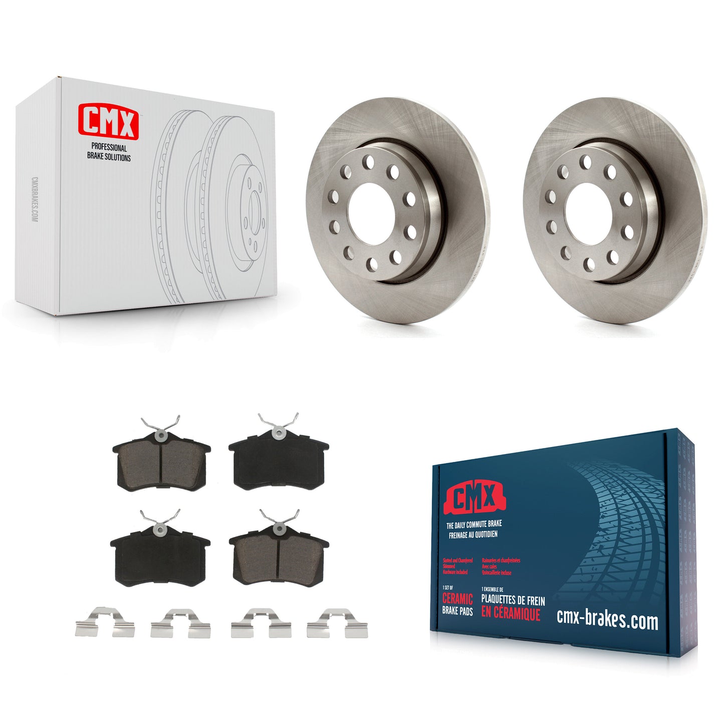[Arrière] Kit de Disque et plaquette (céramique) de frein pour Audi A4 Quattro avec 255mm Diameter Rotor K8C-101747