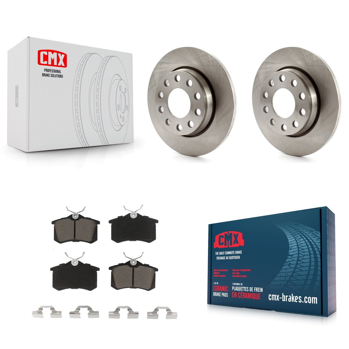 [Arrière] Kit de Disque et plaquette (céramique) de frein pour Audi A4 Quattro avec 255mm Diameter Rotor K8C-101750