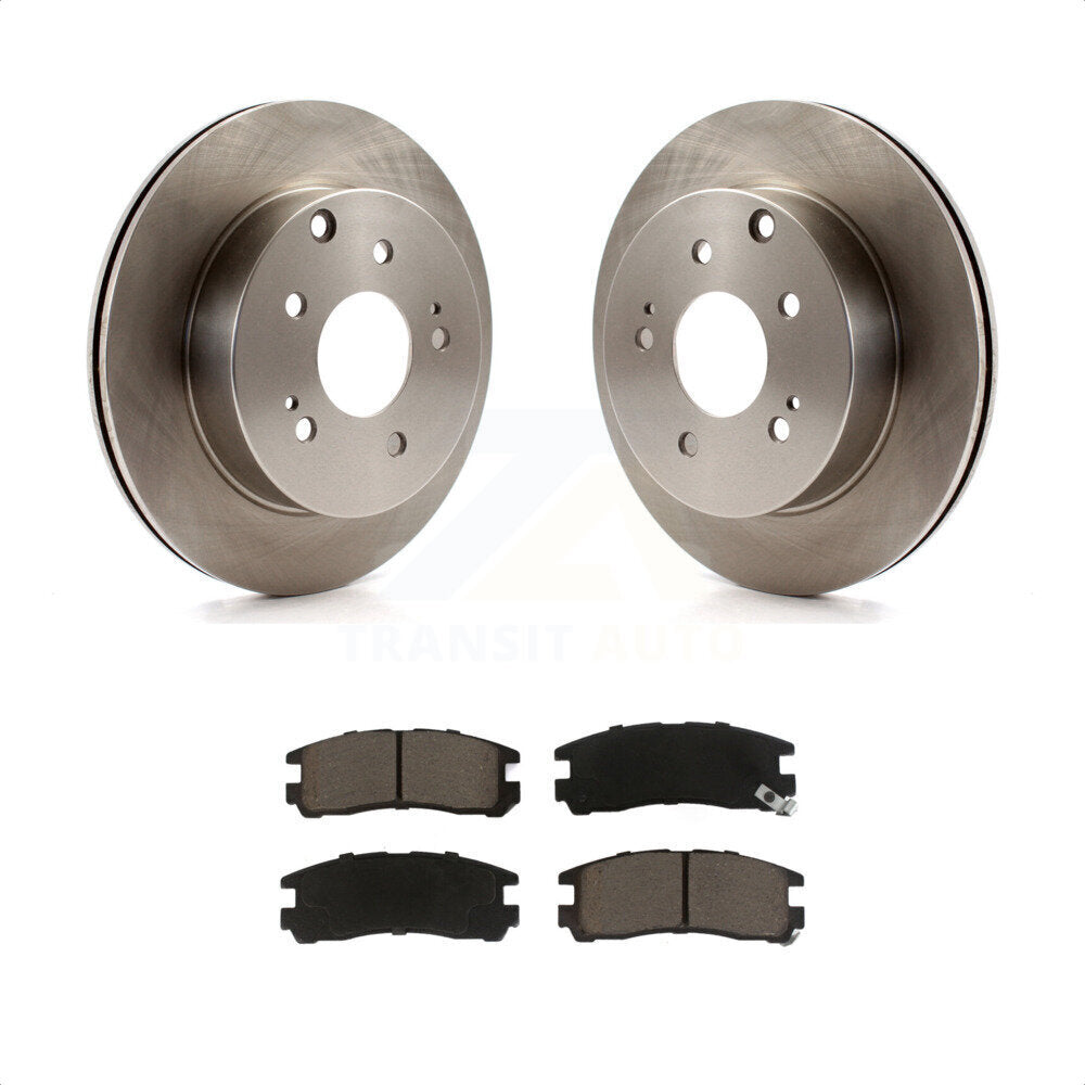[Arrière] Kit de Disque et plaquette (céramique) de frein pour 2007 Mitsubishi Galant Ralliart K8C-101755 par Transit Auto