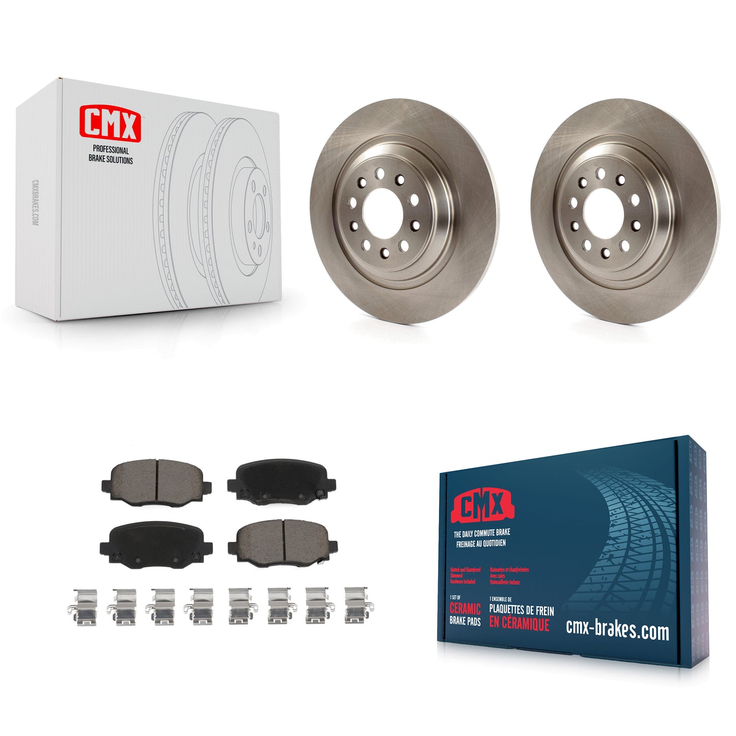 [Arrière] Kit de Disque et plaquette (céramique) de frein pour 2014-2021 Jeep Cherokee avec Dual Piston Front Caliper K8C-101784