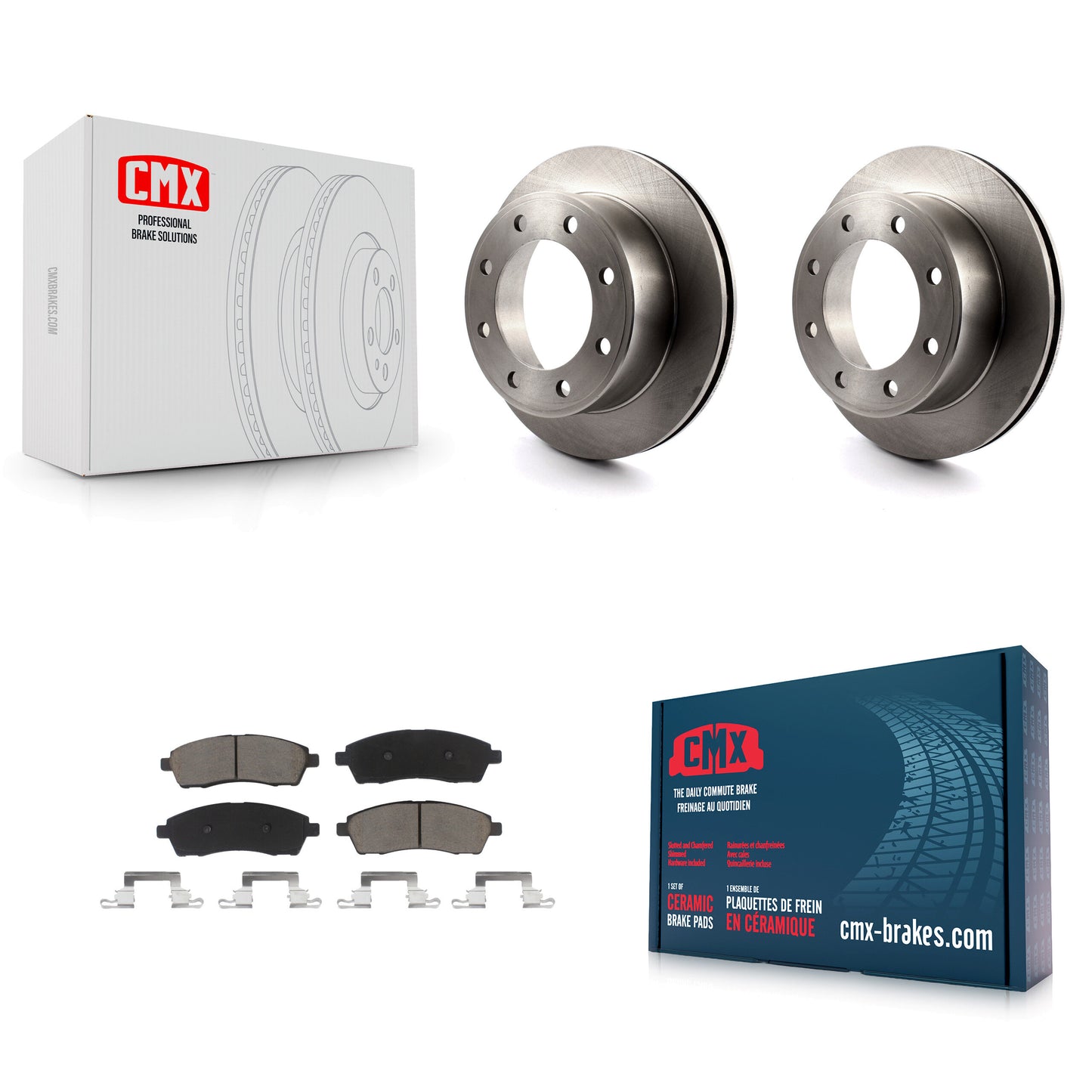 [Arrière] Kit de Disque et plaquette (céramique) de frein pour Ford F-250 Super Duty F-350 Excursion K8C-101793