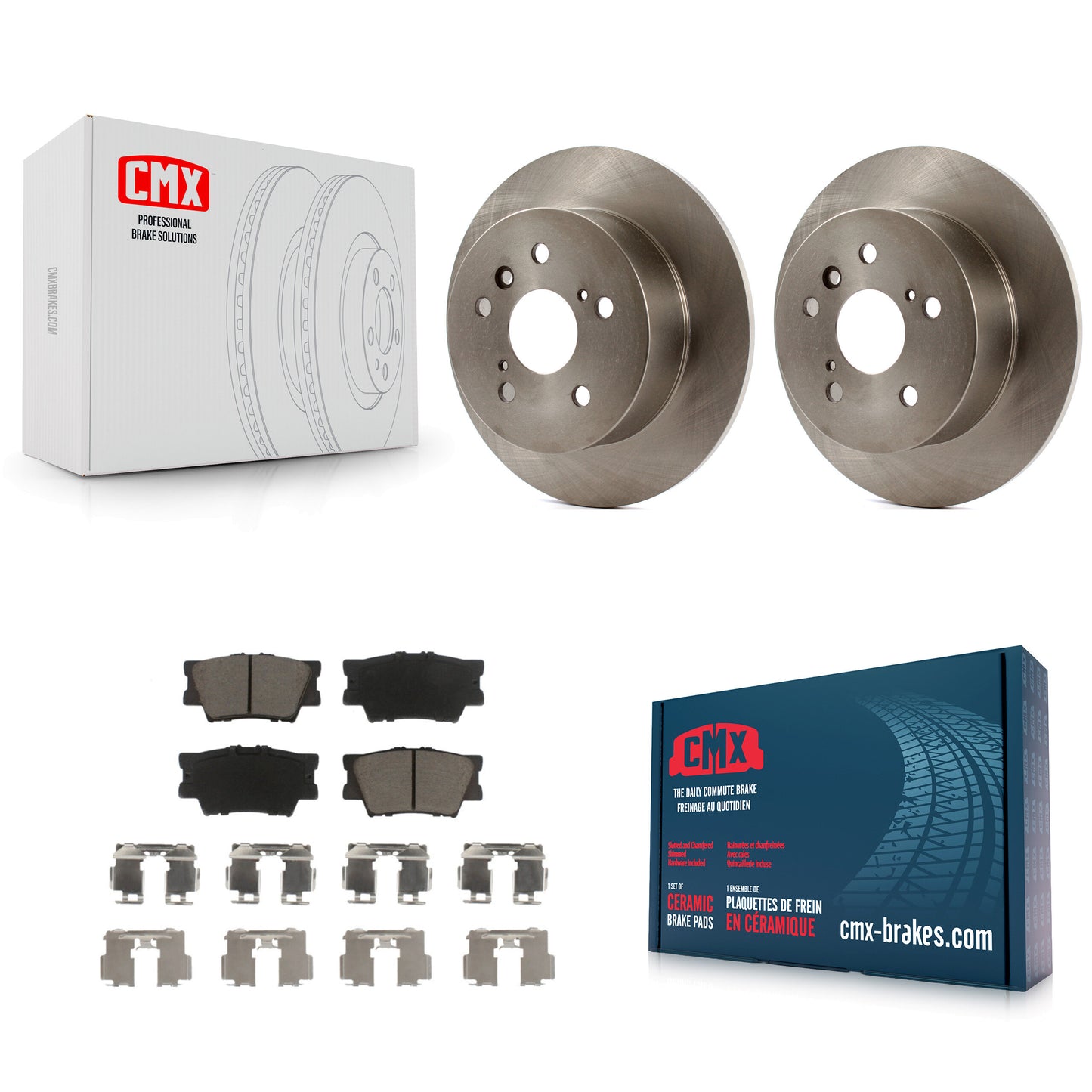 [Arrière] Kit de Disque et plaquette (céramique) de frein pour Toyota Camry Lexus ES350 Avalon K8C-101821