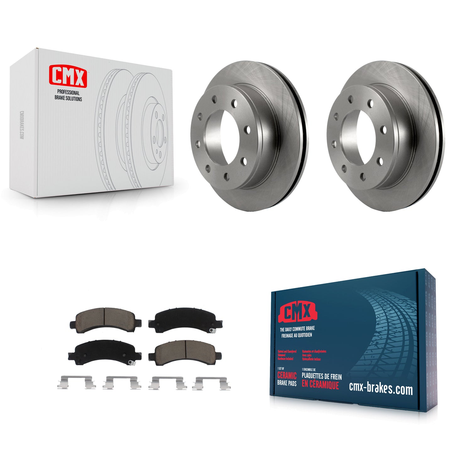 [Arrière] Kit de Disque et plaquette (céramique) de frein pour Chevrolet Express 3500 2500 GMC Savana K8C-101823