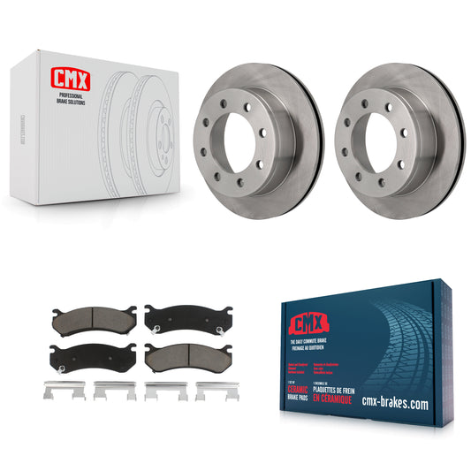 [Arrière] Kit de Disque et plaquette (céramique) de frein pour Chevrolet Silverado 2500 HD GMC Sierra 3500 Classic Suburban Yukon XL Avalanche K8C-101825